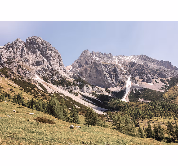 Fotobehang landschap alpenrust - TenStickers