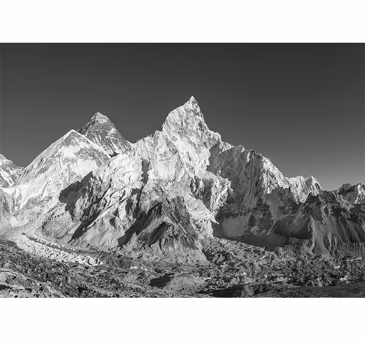 Foto behang bergen majestueuze piek range - TenStickers