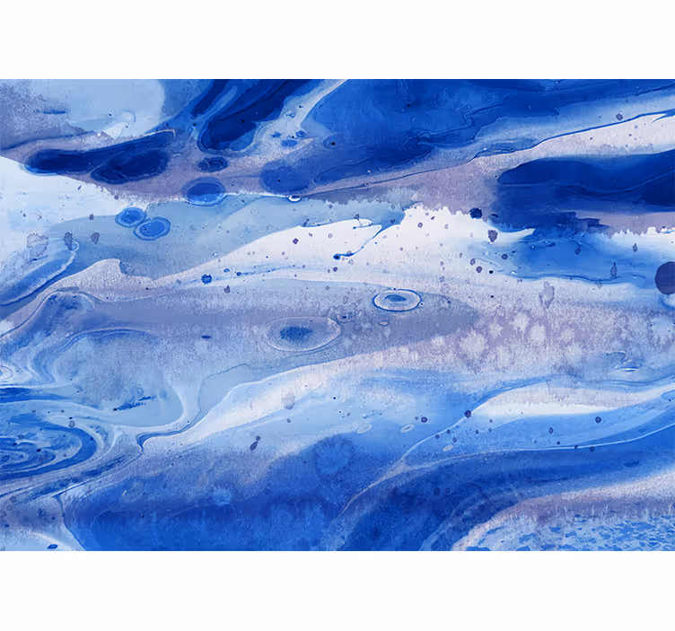 Abstract fotobehang oceaangolvenpatronen - TenStickers