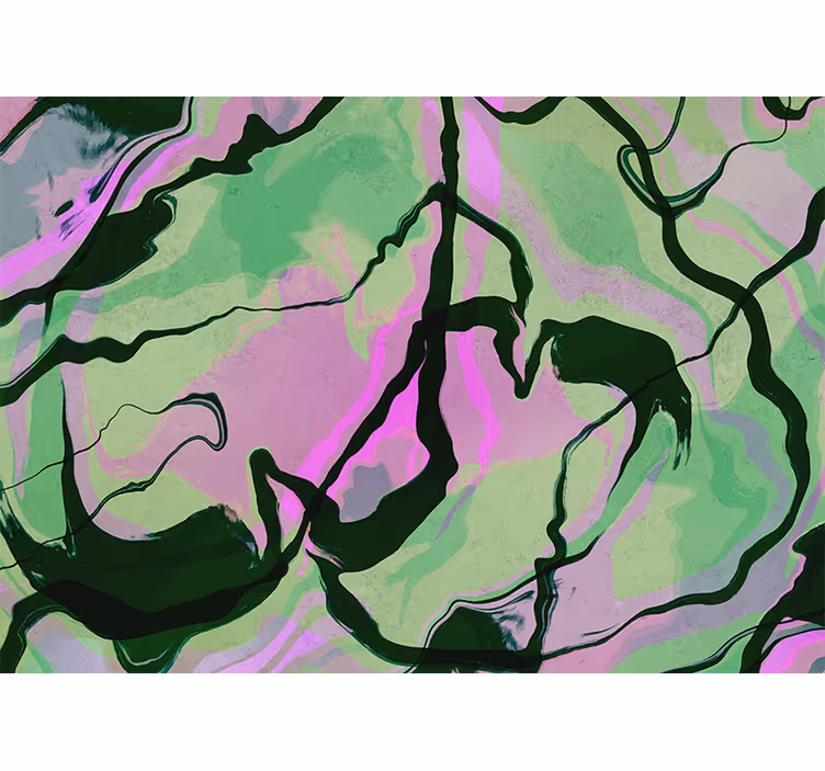 Abstract fotobehang organische vorm compositie - TenStickers