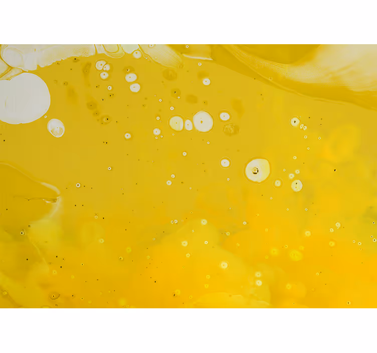 Abstract fotobehang draaiende gele patronen - TenStickers