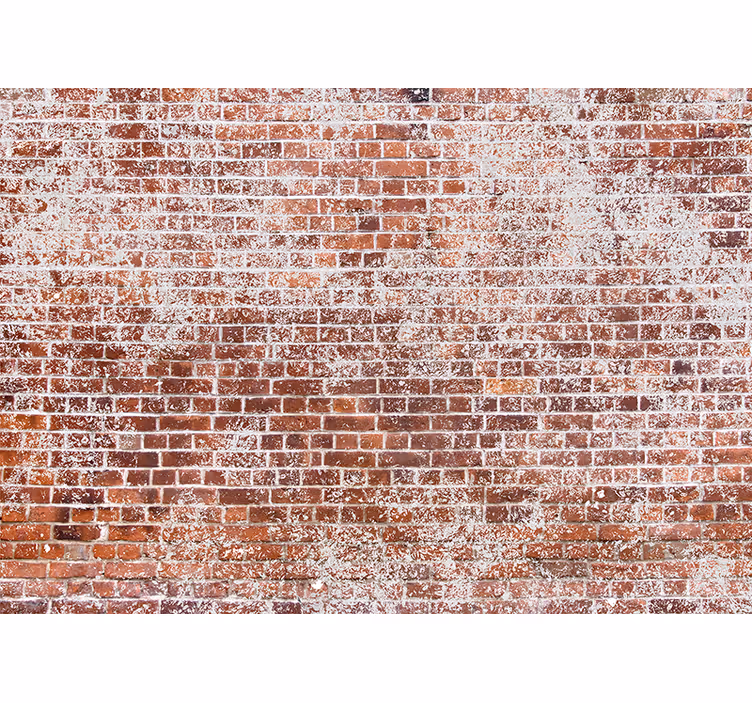 Fotobehang bakstenen textured rode wand - TenStickers