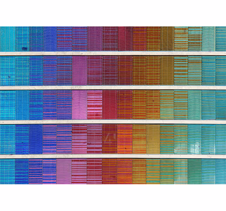Abstract fotobehang kleuren spectrum indeling - TenStickers