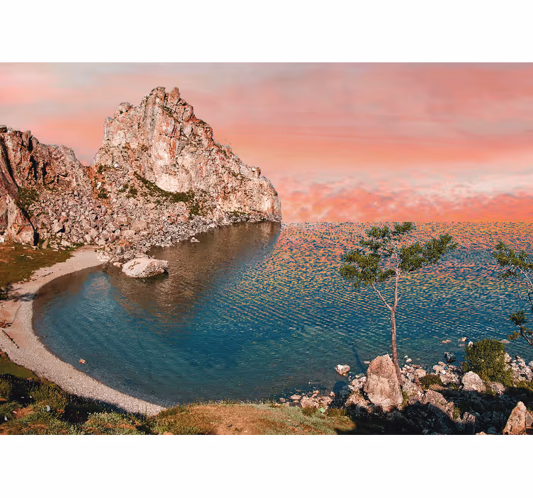 Fotobehang landschap rustig oceaanperspectief - TenStickers
