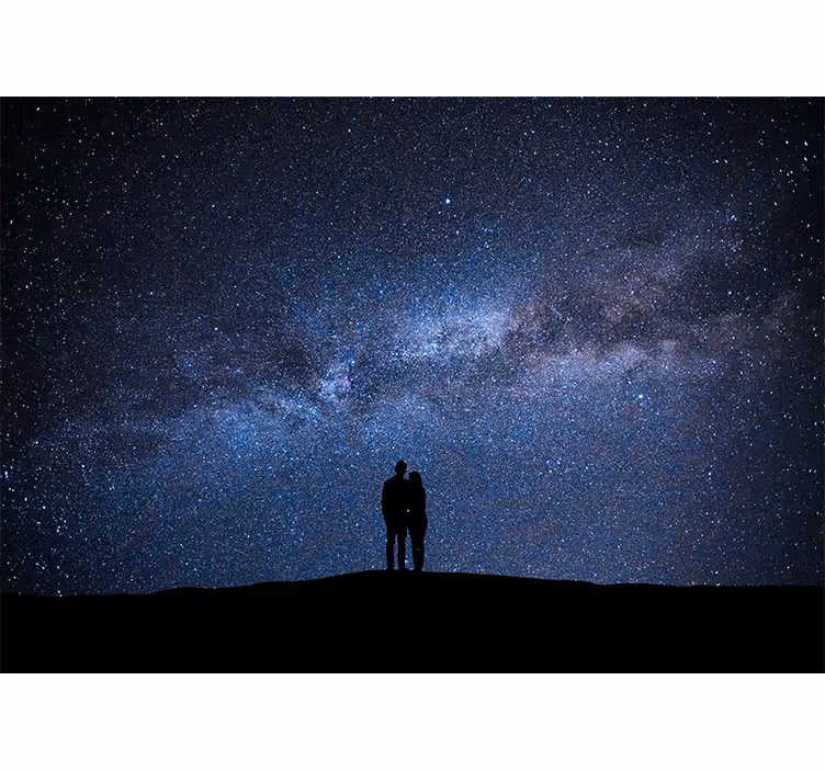 Fotobehang liefde sterrennacht liefde - TenStickers