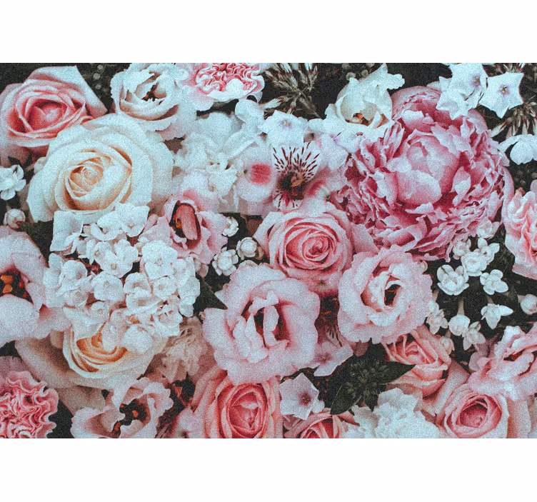 Fotobehang bloemen bloemarrangement plezier - TenStickers