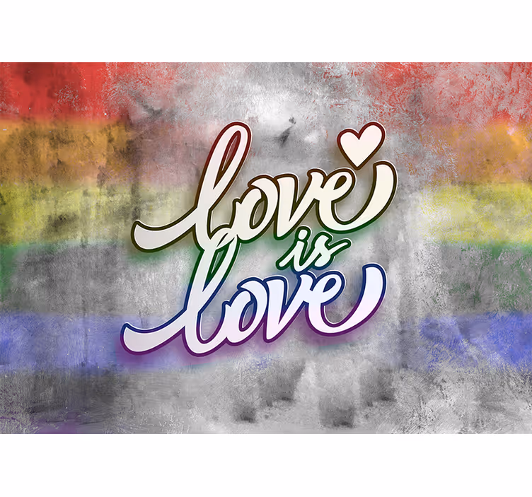 Fotobehang liefde love is love - TenStickers