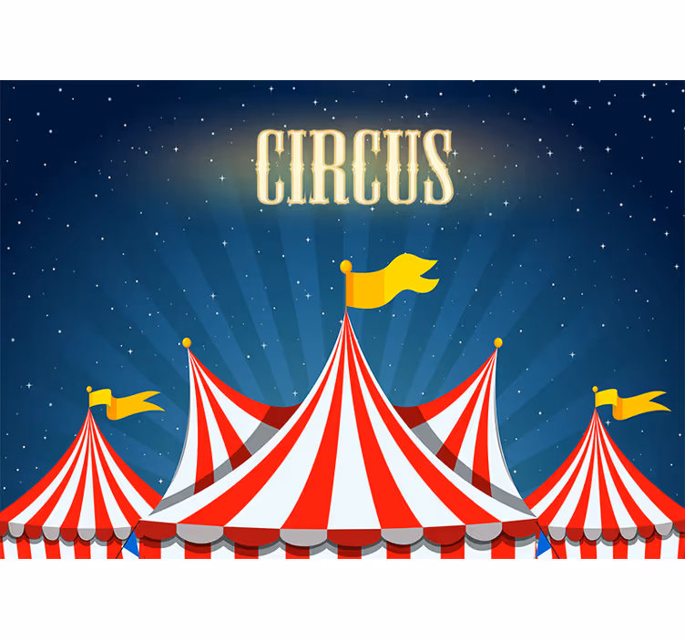 Fotobehang liefde circus speeltijd - TenStickers