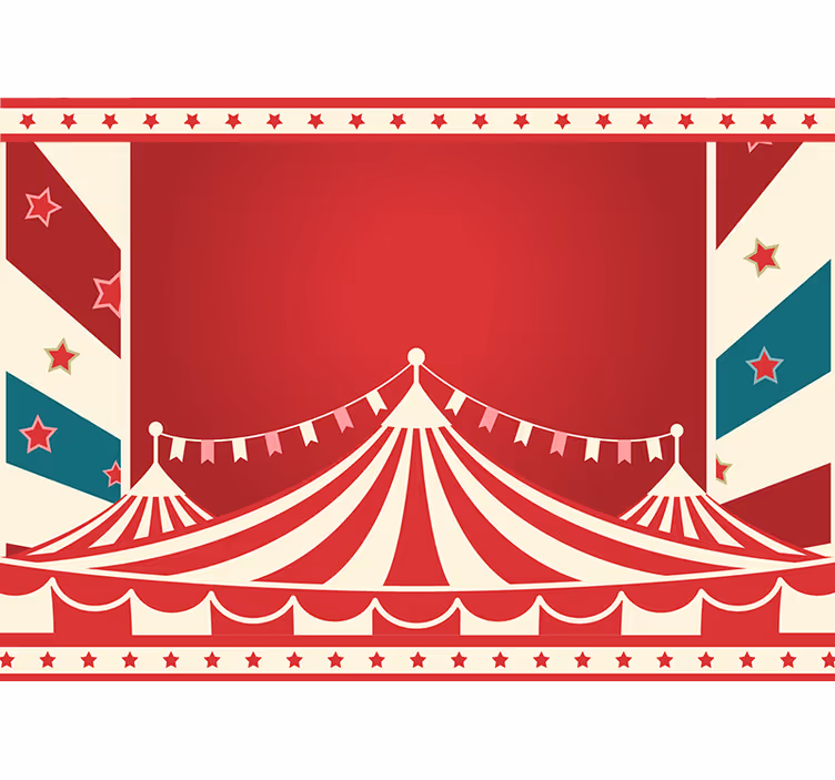 Fotobehang liefde circus tent vreugde - TenStickers