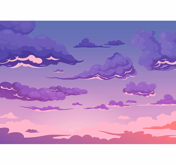 Fotobehang lucht dromerige wolkenweergave - TenStickers