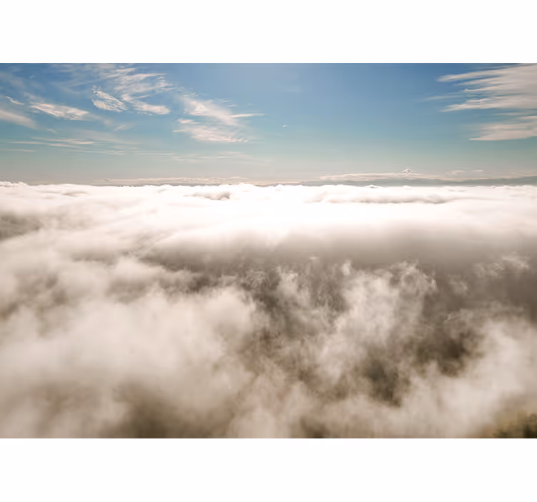 Fotobehang lucht bewolkte luchtweergave - TenStickers