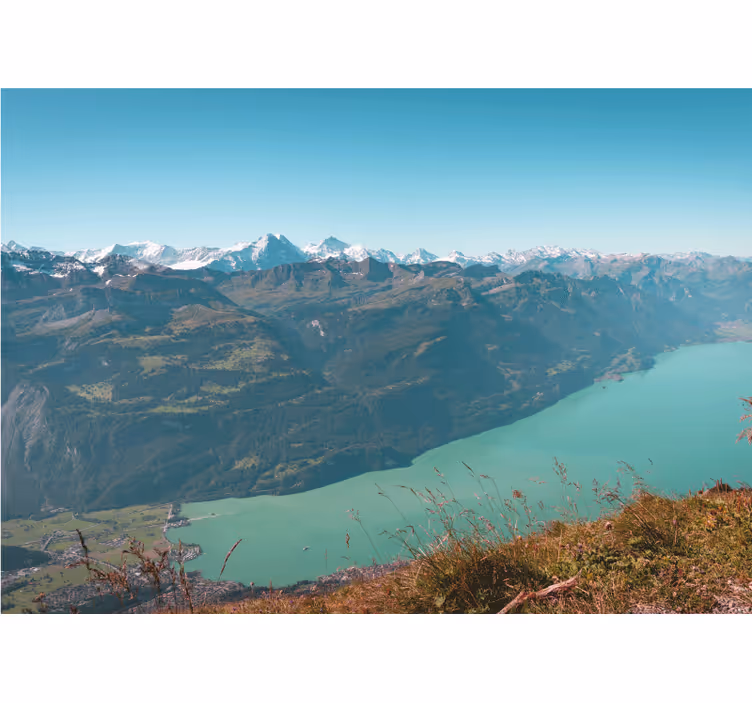 Fotobehang landschap alpenmeerzicht - TenStickers
