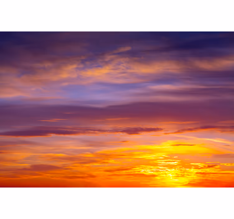 Fotobehang lucht majestueus zonsondergang uitzicht - TenStickers
