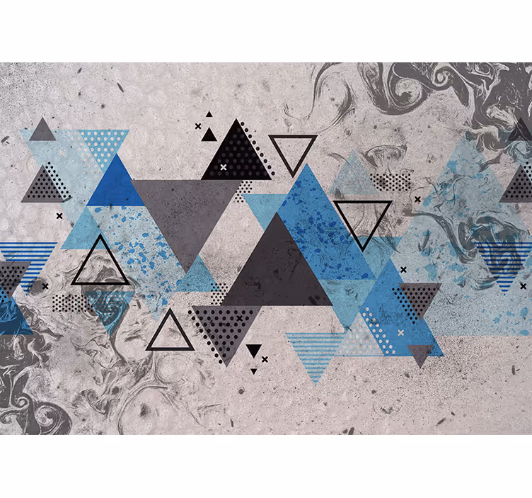 Abstract fotobehang geometrische compositie - TenStickers