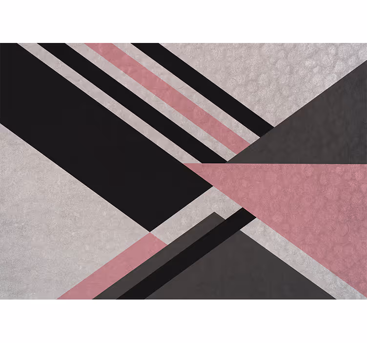 Diagonale kleurblokken abstract fotobehang - TenStickers