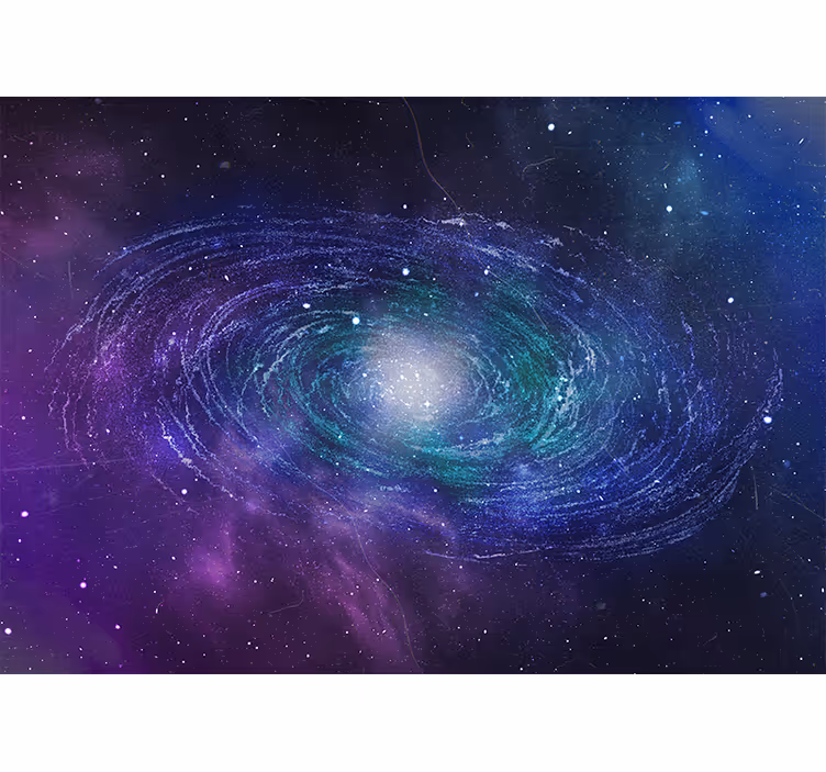 Foto behang ruimte galactic spin - TenStickers
