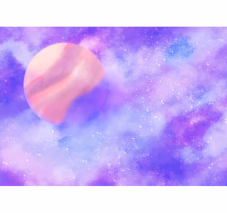 Foto behang ruimte cosmic planeet sfeer - TenStickers