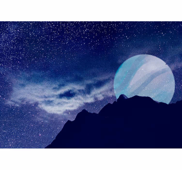 Foto behang ruimte sterrenhemel nacht - TenStickers
