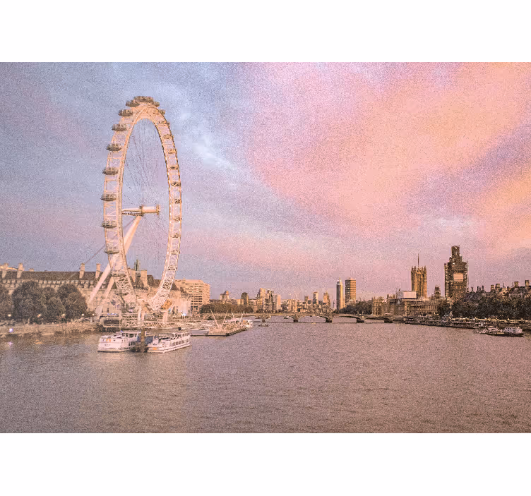 Fotobehang london uitzicht op het london eye - TenStickers