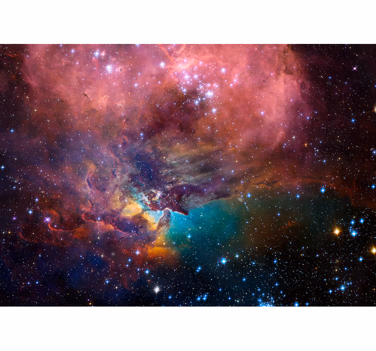 Foto behang ruimte kosmische nebula scène - TenStickers