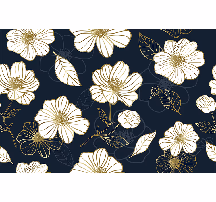 Fotobehang bloemen elegante botanische schikking - TenStickers