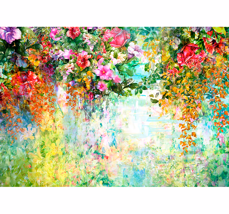 Fotobehang bloemen bloesemontwerp - TenStickers