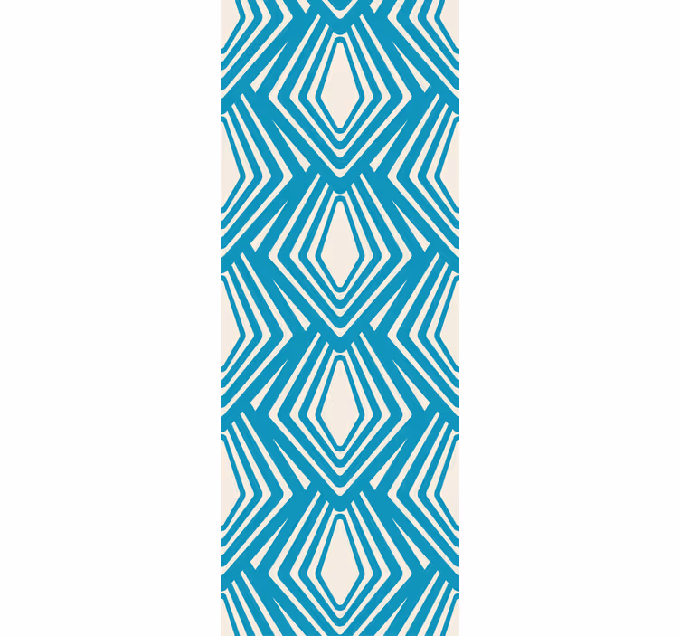 Fotobehang lijnen geometrisch diamantpatroon - TenStickers