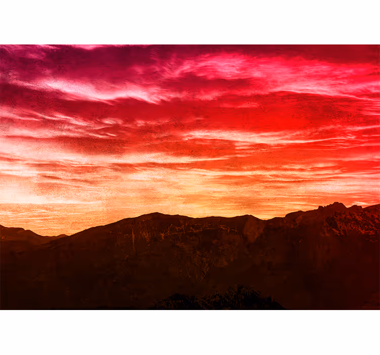 Foto behang bergen regal mountain twilight - TenStickers