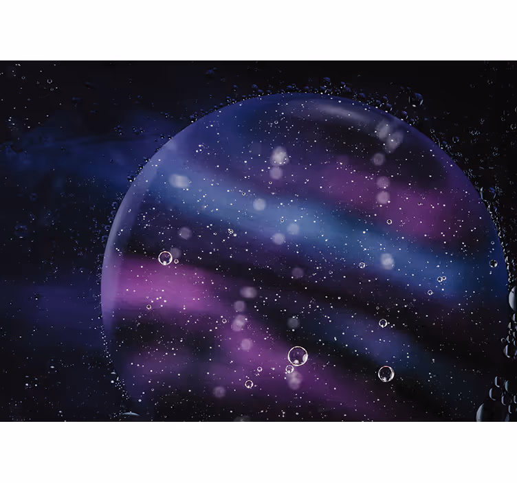 Abstract fotobehang cosmetisch bubbels effect - TenStickers