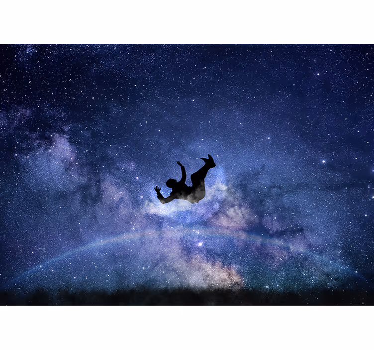 Foto behang ruimte vlotterende kosmische reis - TenStickers