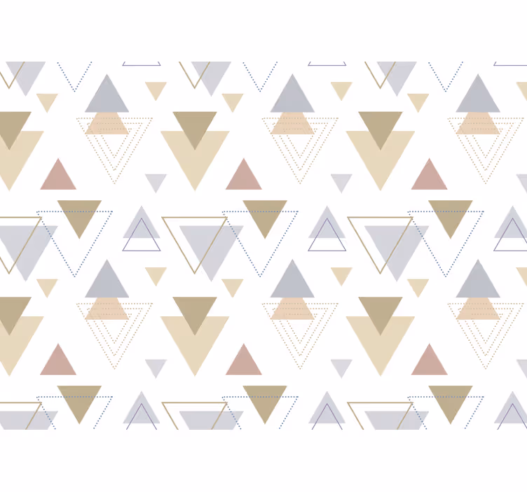 Abstract fotobehang geometrische driehoekpatronen - TenStickers