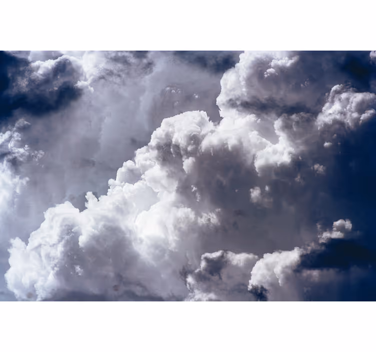 Dramatisch wolkenlandschap fotobehang lucht - TenStickers