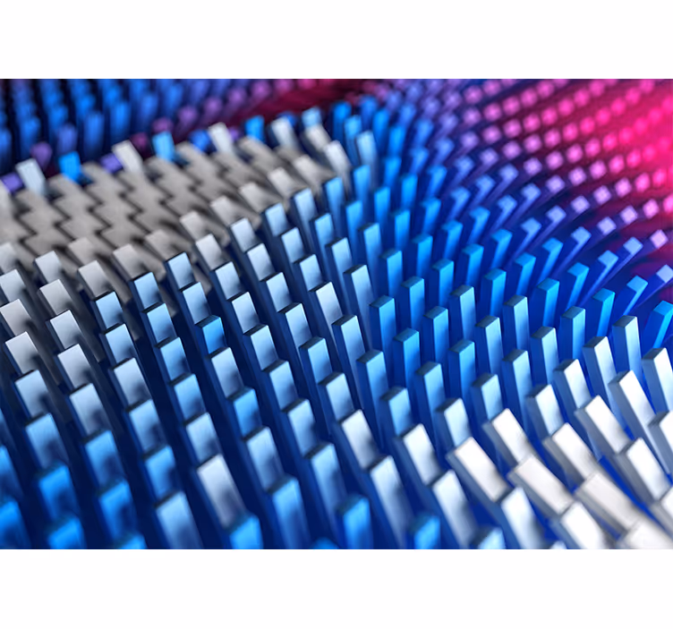 Abstract fotobehang textured geometric waves - TenStickers