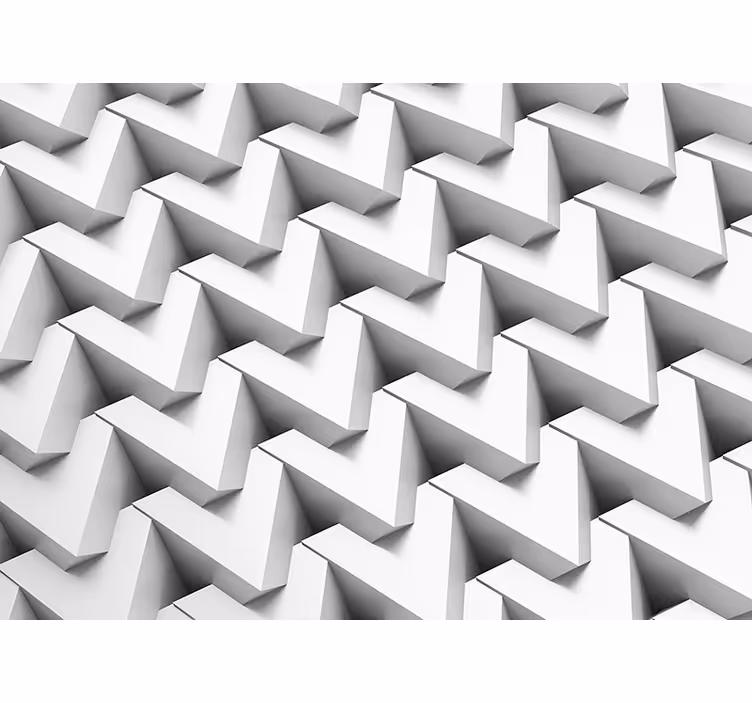 Fotobehang lijnen driedimensionale chevron - TenStickers