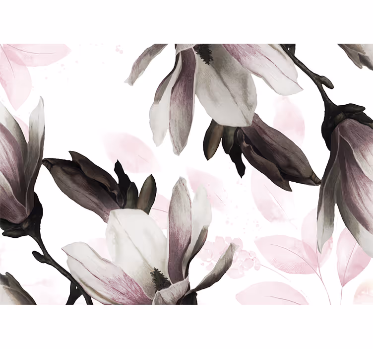 Magnolia fotobehang elegante magnolia bloesems - TenStickers