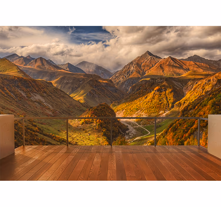 Fotobehang landschap koninklijk berglandschap - TenStickers