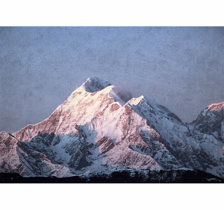 Foto behang bergen grand mountain summit - TenStickers