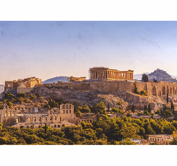 Acropolis van athene fotobehang steden en landen - TenStickers