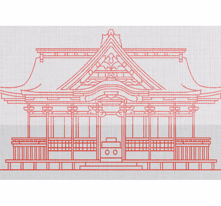 Fotobehang steden en landen japanse architectuur - TenStickers