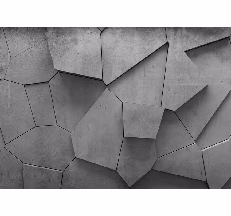 Fotobehang lijnen geometrische betonnen indeling - TenStickers