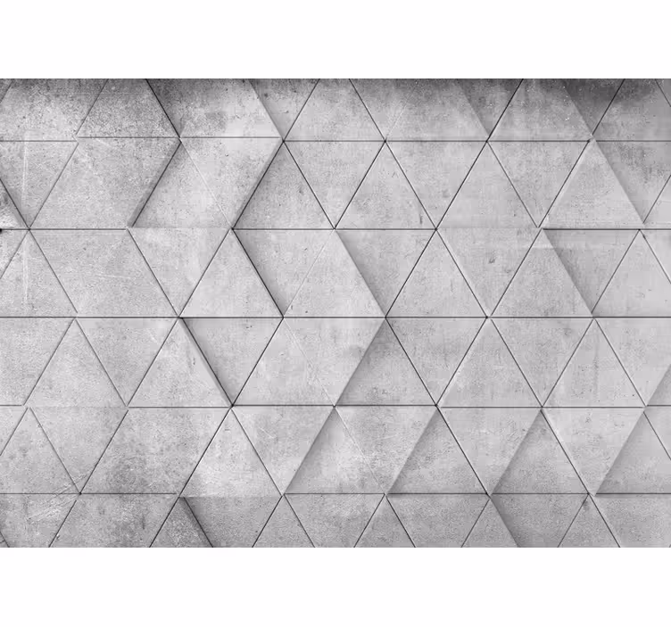 Fotobehang lijnen geometrisch beton motief - TenStickers