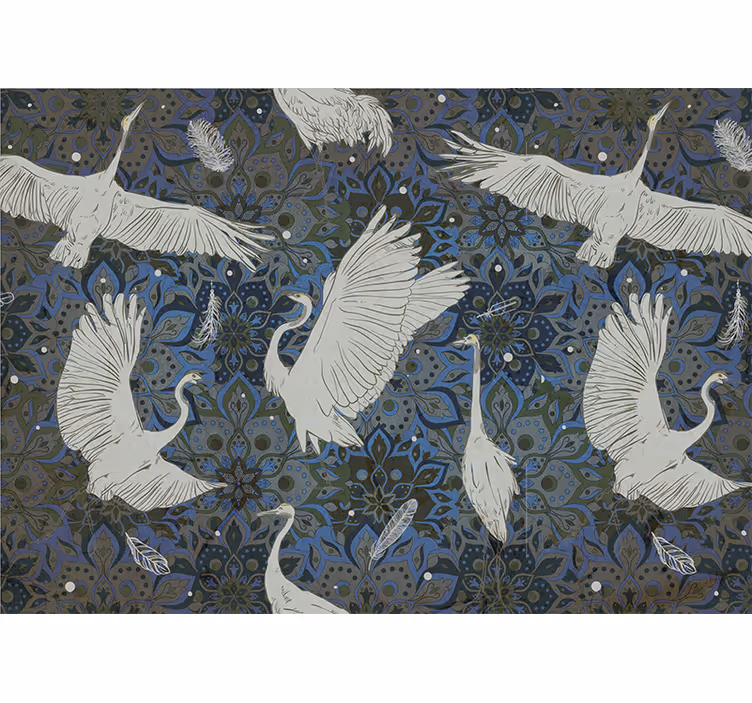 Fotobehang dieren elegante kraanvogel motief - TenStickers