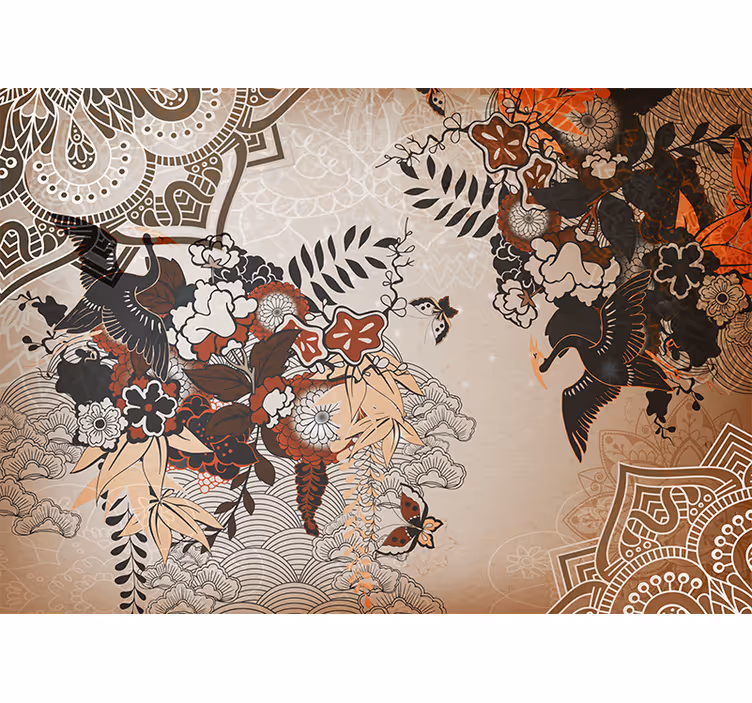 Fotobehang mandala bloemmotieven - TenStickers