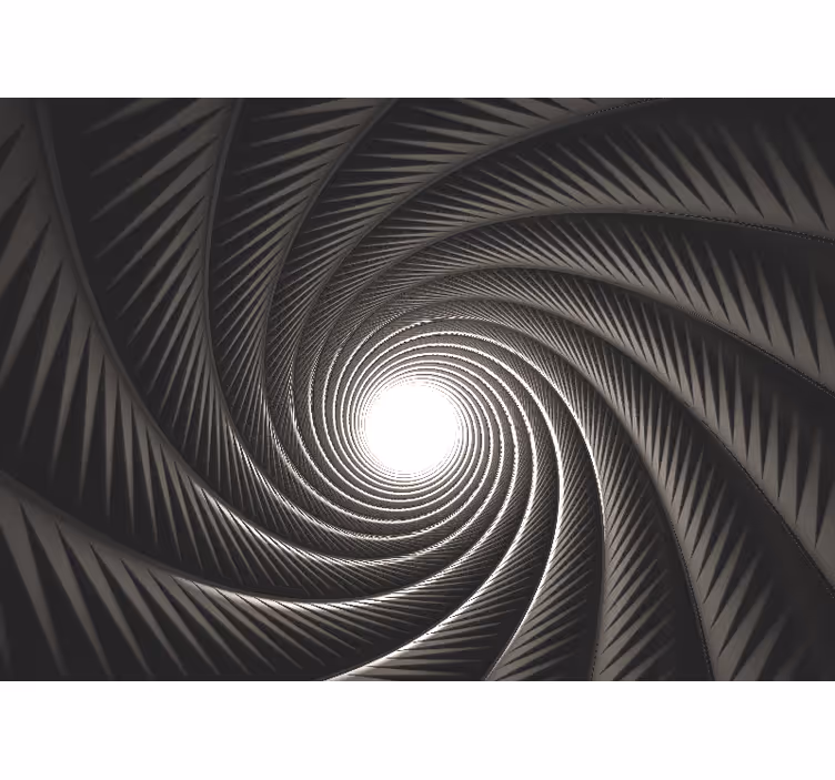 Abstract fotobehang spiralen van lichttunnel - TenStickers