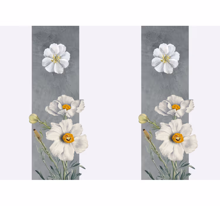 Elegant madeliefjesontwerp fotobehang bloemen - TenStickers