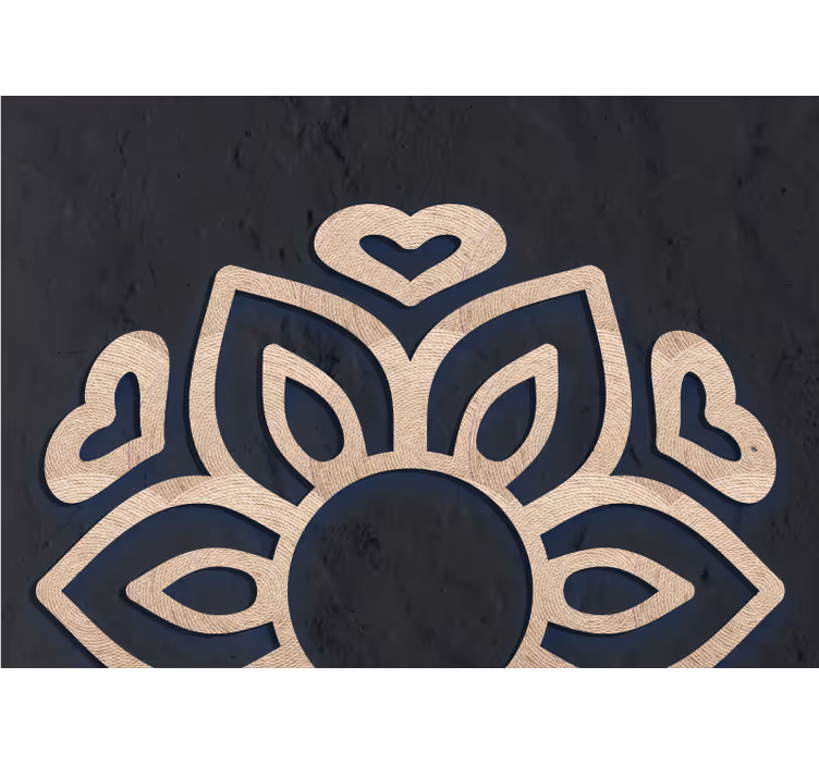 Fotobehang boeddha hart lotus ontwerp - TenStickers