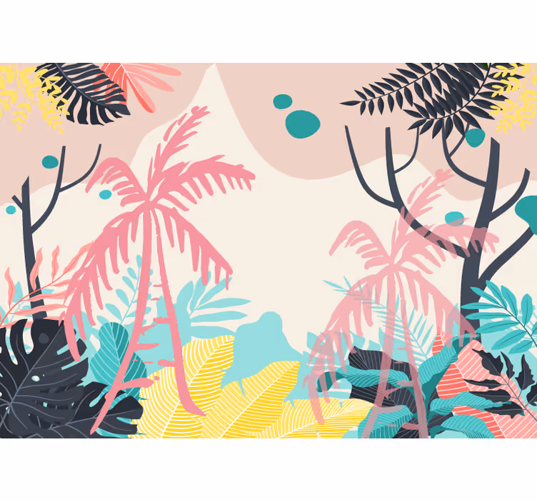 Foto behang natuur tropische plantenwereld - TenStickers