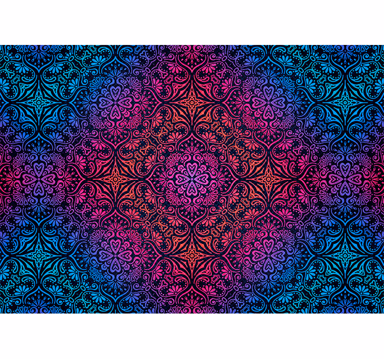Fotobehang mandala uitgebreide ronde motieven - TenStickers