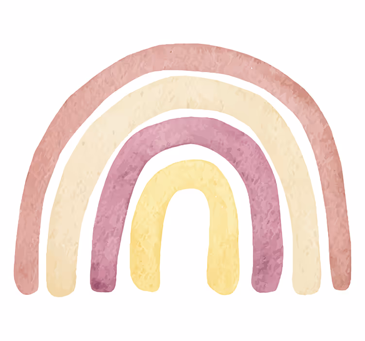 Fotobehang liefde zachte regenboogbogen - TenStickers