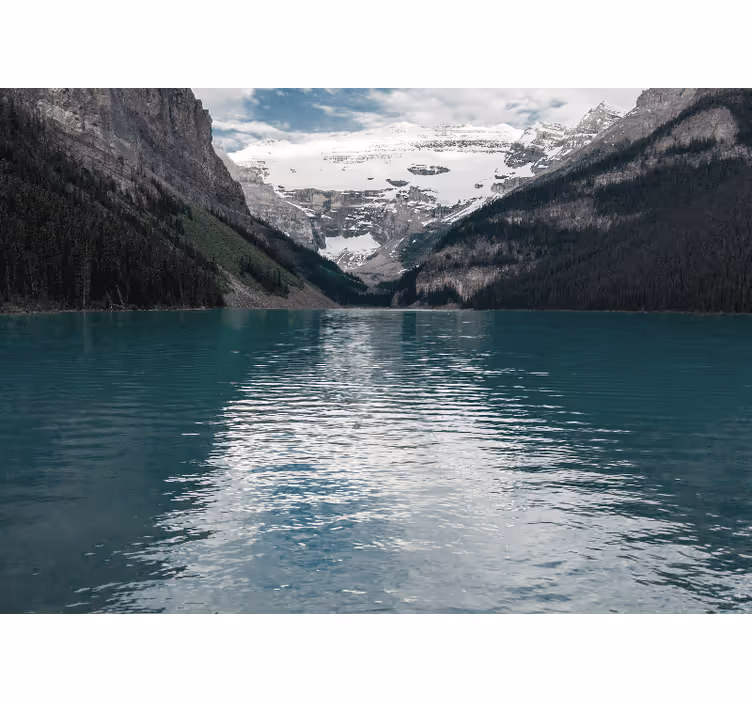 Fotobehang landschap majestueus alpien meer - TenStickers